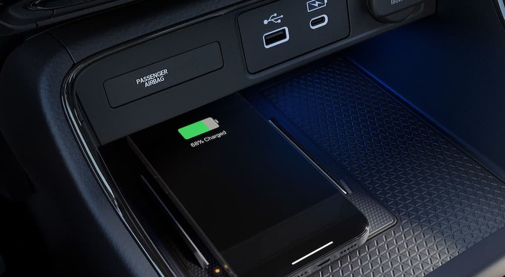 Cellphone charging in a 2026 Honda CR-V.