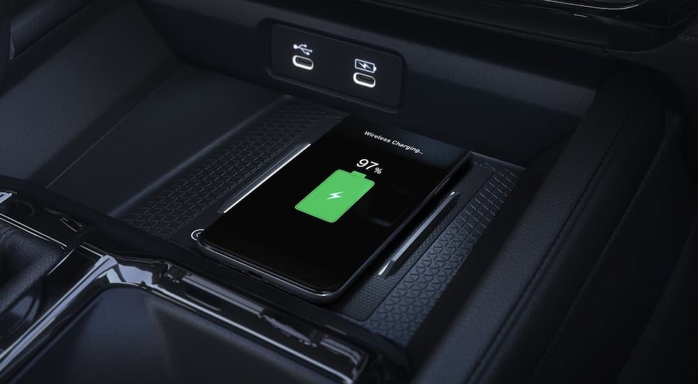 Phone charging in the center console of a 2026 Honda Accord Hybrid