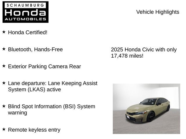 2025 Honda Civic Sport