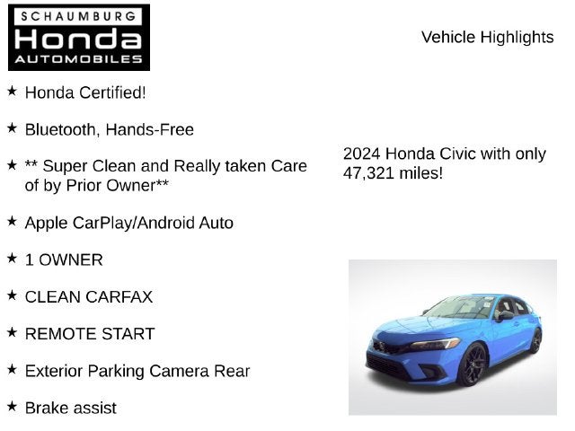 2024 Honda Civic Sport
