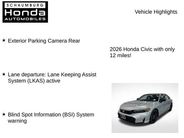 2026 Honda Civic Sport