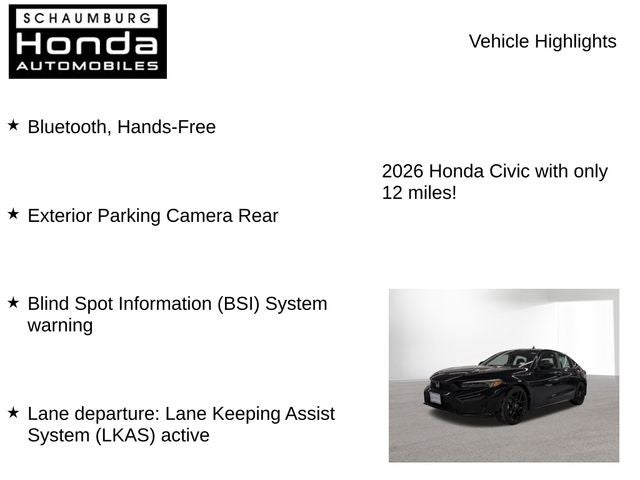 2026 Honda Civic Hybrid Sport