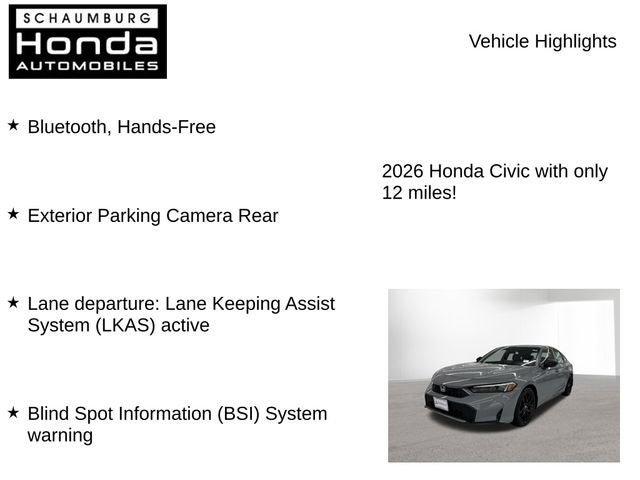 2026 Honda Civic Hybrid Sport