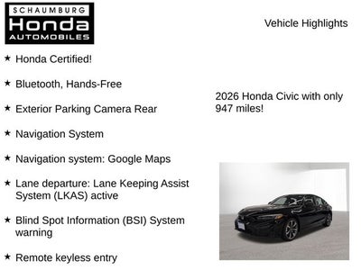 2026 Honda Civic Hybrid Sport Touring