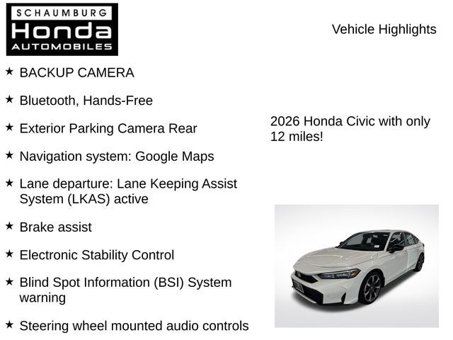 2026 Honda Civic Hybrid Sport Touring