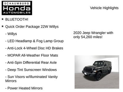 2020 Jeep Wrangler Unlimited Willys