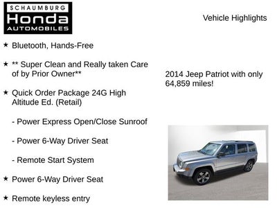 2014 Jeep Patriot High Altitude