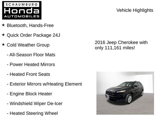 2016 Jeep Cherokee Latitude