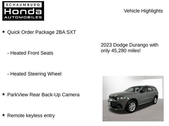 2023 Dodge Durango SXT