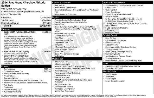 2014 Jeep Grand Cherokee Altitude