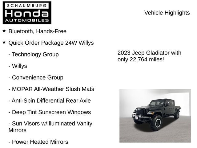 2023 Jeep Gladiator Willys