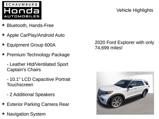 2020 Ford Explorer Platinum