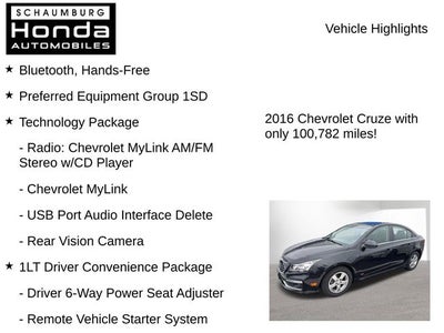 2016 Chevrolet Cruze Limited 1LT