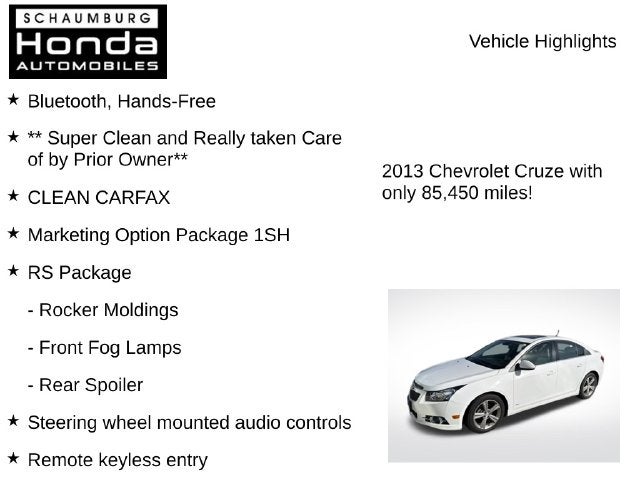 2013 Chevrolet Cruze 2LT
