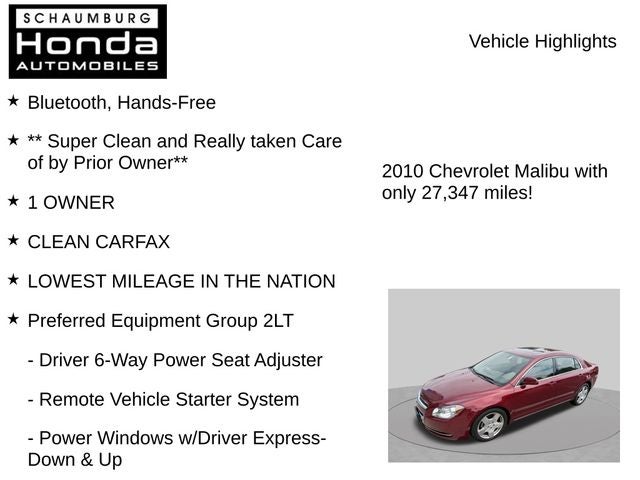 2010 Chevrolet Malibu LT 2LT