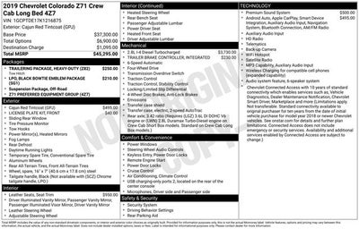 2019 Chevrolet Colorado Z71