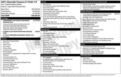 2021 Chevrolet Traverse LT 1LT