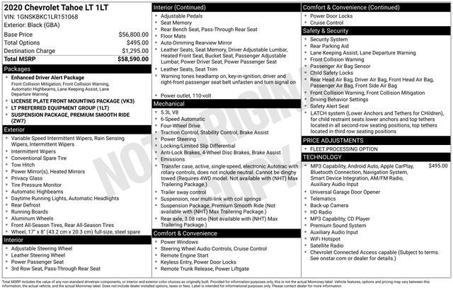 2020 Chevrolet Tahoe LT