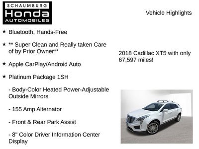 2018 Cadillac XT5 Platinum