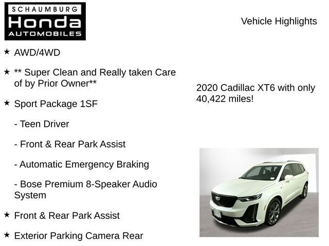 2020 Cadillac XT6 Sport