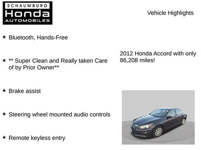 2012 Honda Accord LX 2.4