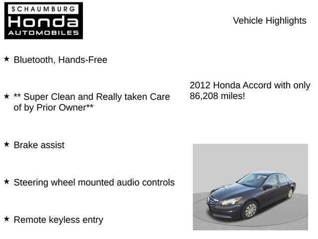 2012 Honda Accord LX 2.4