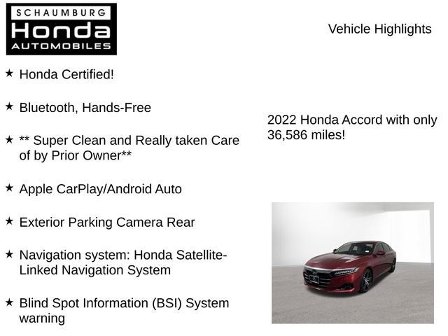 2022 Honda Accord Touring 2.0T