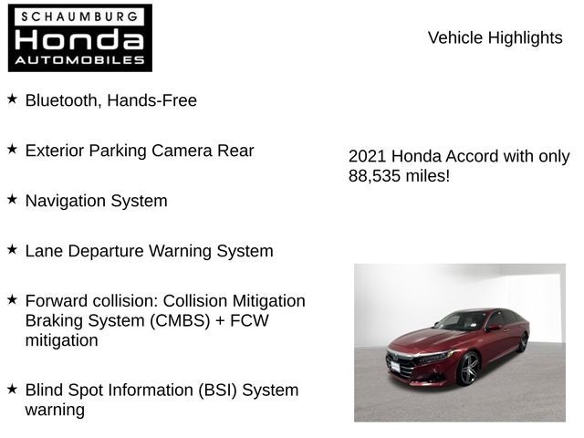 2021 Honda Accord Hybrid Touring
