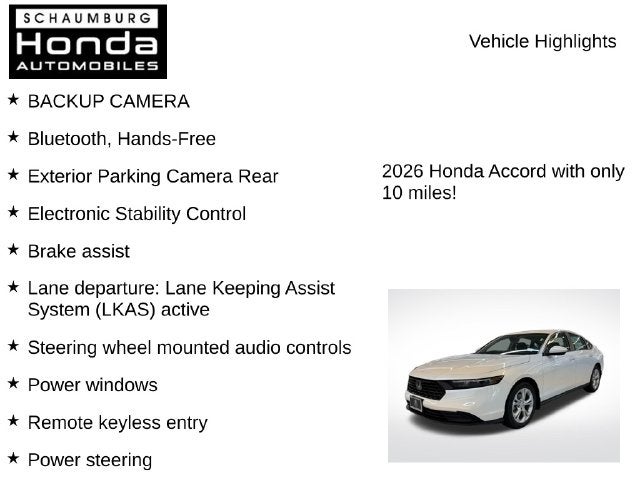 2026 Honda Accord LX