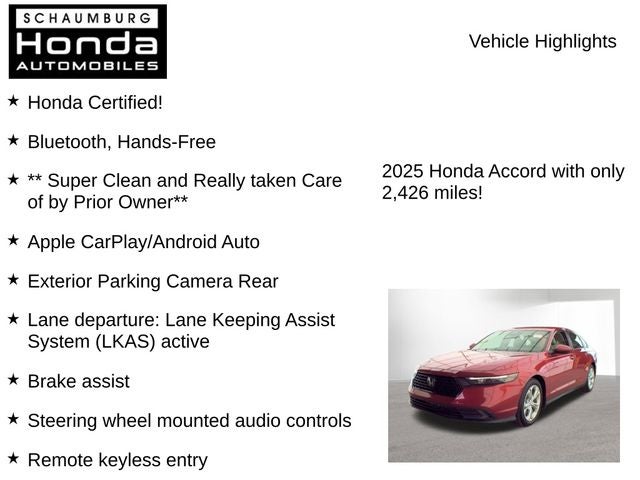 2025 Honda Accord LX