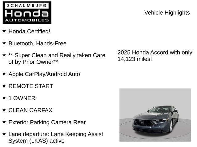 2025 Honda Accord LX