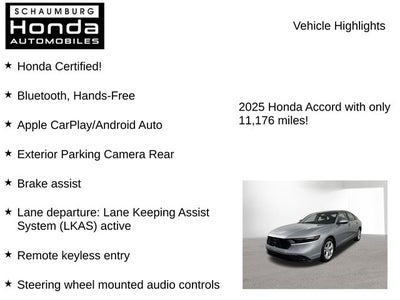 2025 Honda Accord LX