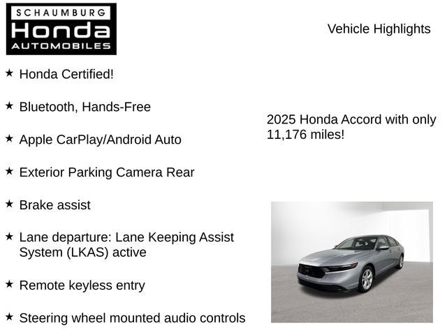 2025 Honda Accord LX