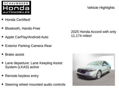 2025 Honda Accord LX