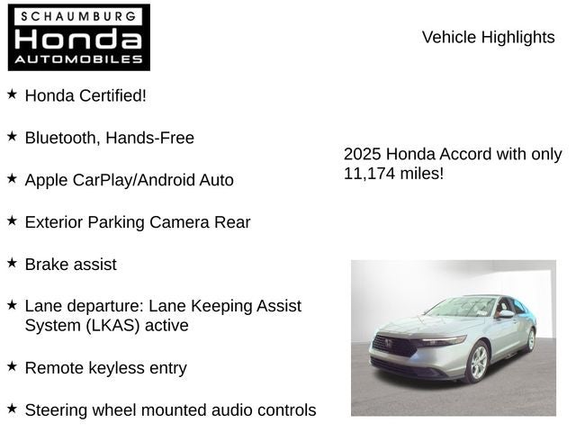 2025 Honda Accord LX