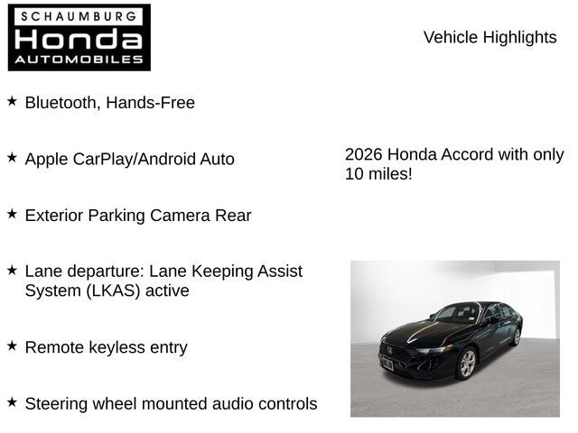 2026 Honda Accord LX