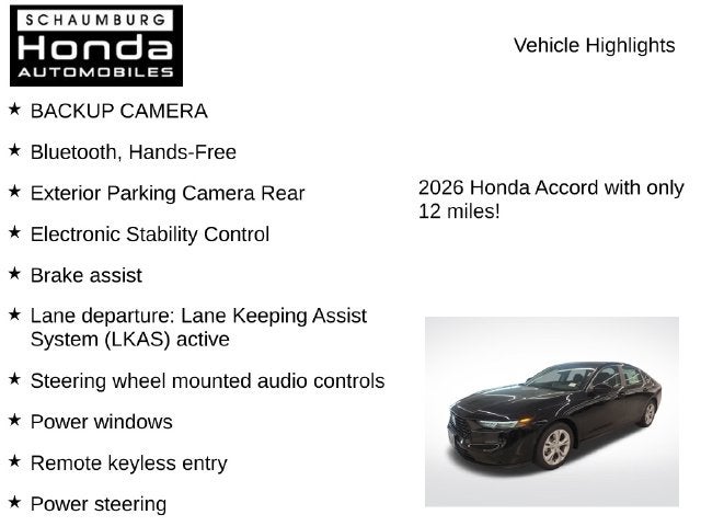 2026 Honda Accord LX