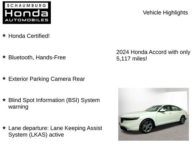 2024 Honda Accord EX
