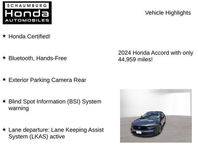 2024 Honda Accord EX