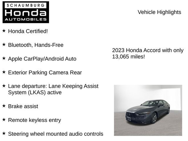 2023 Honda Accord EX