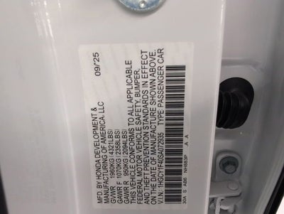 2025 Honda Accord SE