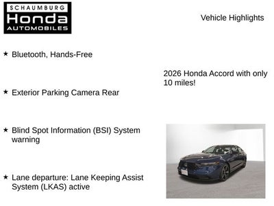 2026 Honda Accord SE