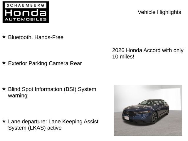 2026 Honda Accord SE