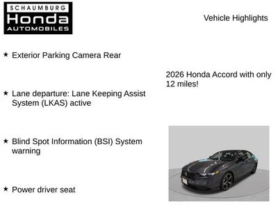 2026 Honda Accord SE