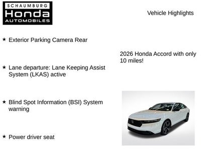 2026 Honda Accord SE