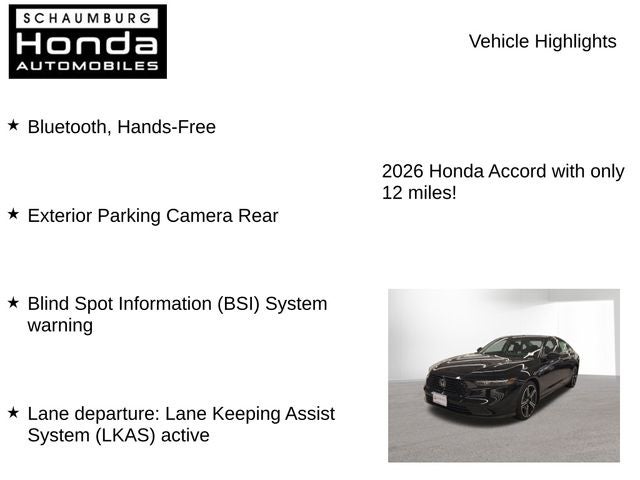 2026 Honda Accord SE