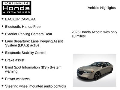 2026 Honda Accord SE
