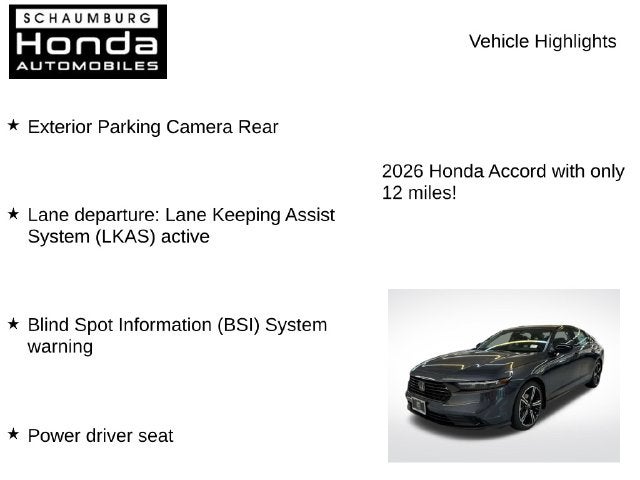 2026 Honda Accord SE