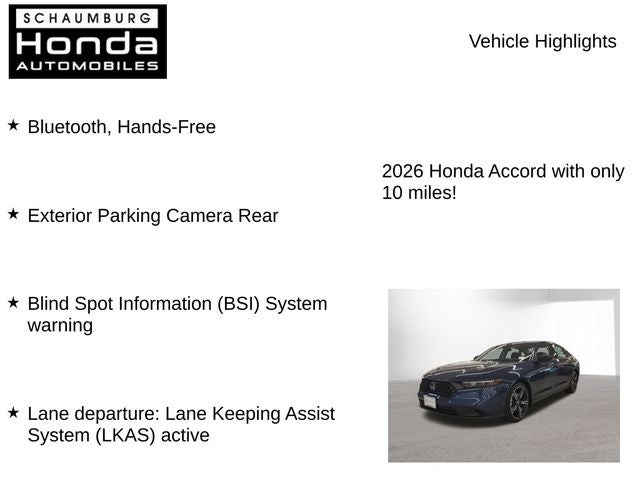2026 Honda Accord SE
