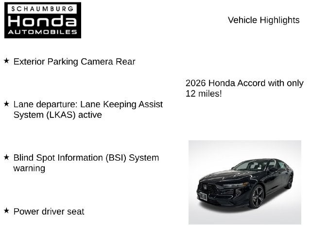 2026 Honda Accord SE